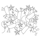 reindeer snowflake pano 003
